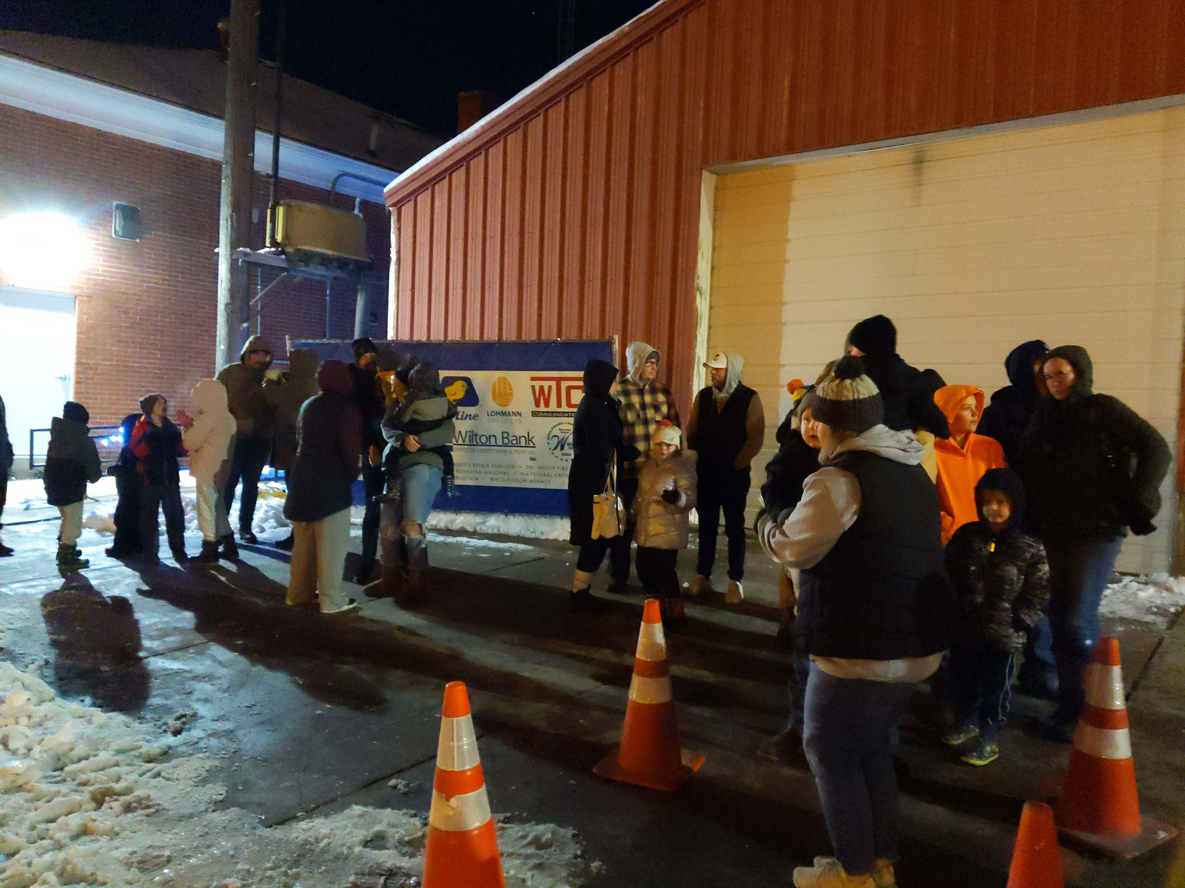 waiting for the train