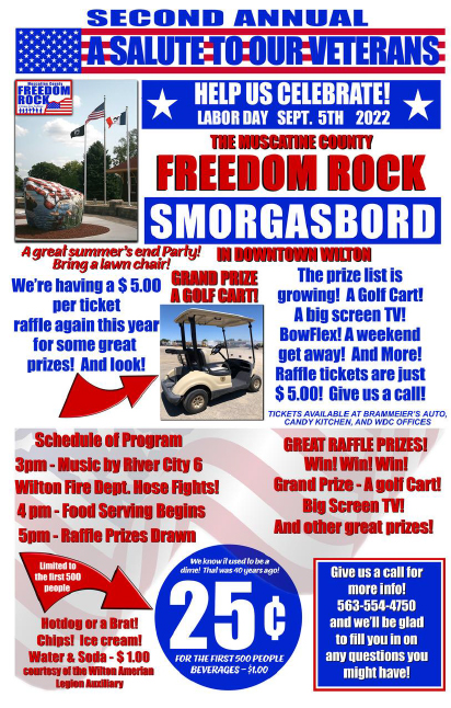 Muscatine  County Freedom Rock Smorgasbord